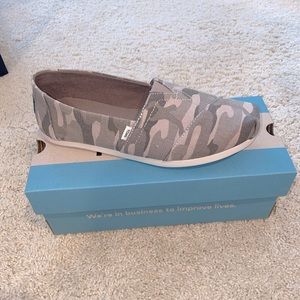 TOMs camo. Never worn. Brand new.